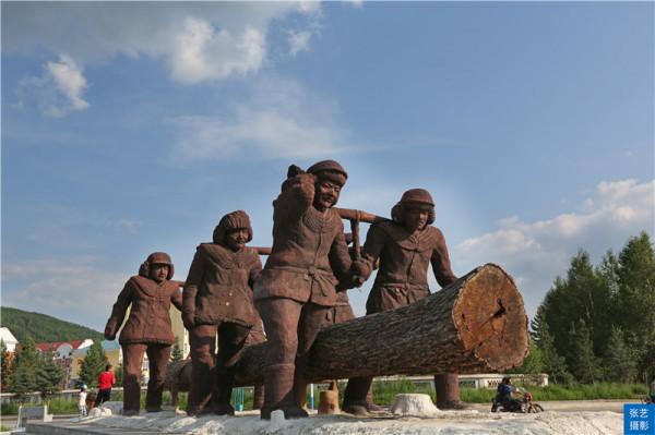 俄羅斯民族鄉，中俄界河可見俄羅斯奧洛契小鎮，夏季最佳避暑勝地