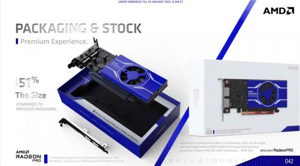 AMD更新僅50W電力驅動的Radeon Pro W6400專業繪圖卡