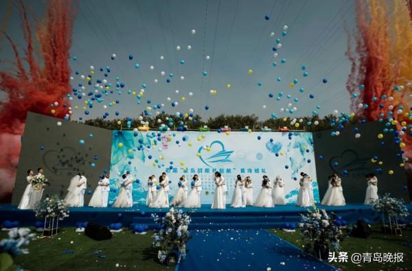 戰艦上的集體婚禮，超硬核！超甜蜜