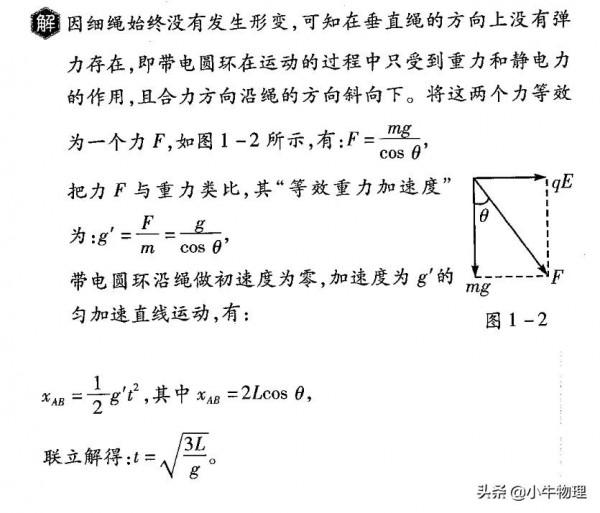 等效法處理電場問題 等效法處理電場問題