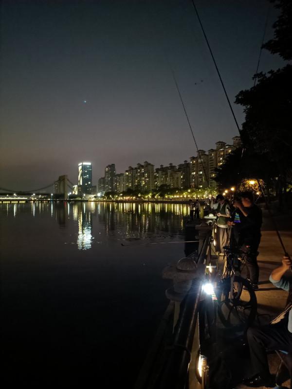 野釣河邊喜獲麥鯪，無人機組合圖案勝比煙火