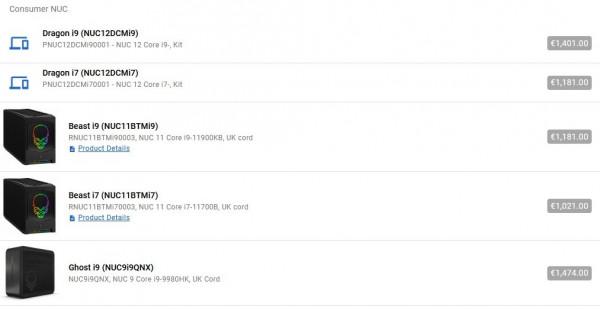 Intel 12代NUC迷你機至尊版細節洩露 首次可升級CPU