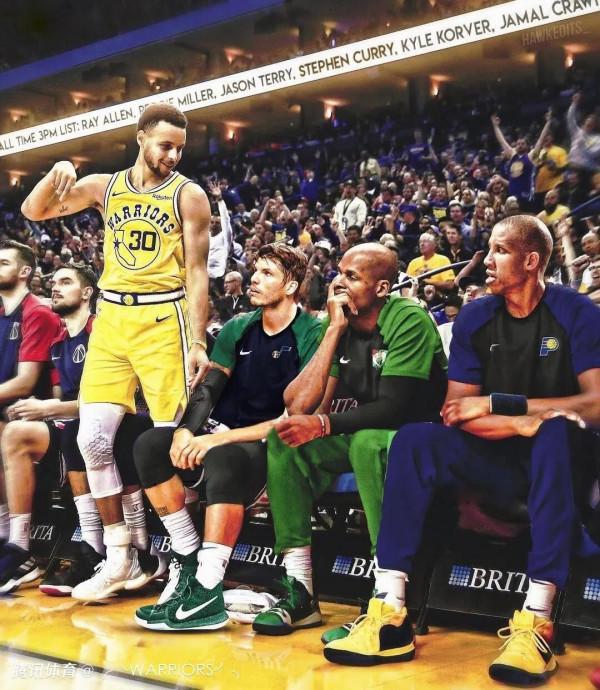 庫裡超越雷-阿倫登頂歷史三分王，還需要幾場？