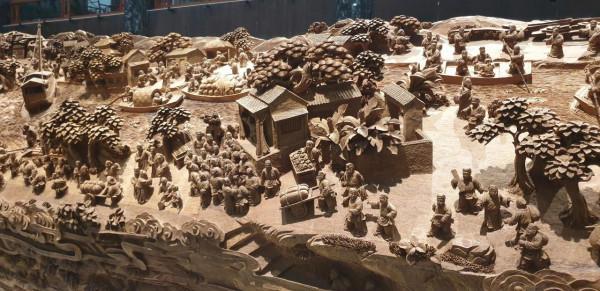 絕世木雕,清明山河圖 絕世木雕,清明山河圖