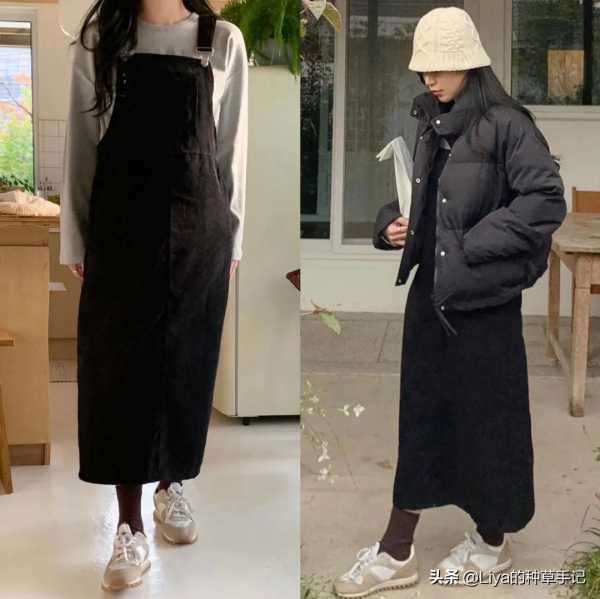 厚外套 + 裙子，照著穿巨時髦