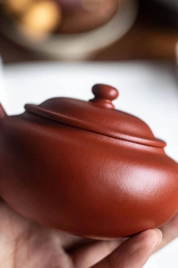 「緣聚」壺朱泥