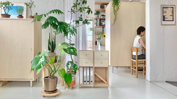 35㎡老破小爆改神作！裝下兩個書房、植物園、三分離衛生間