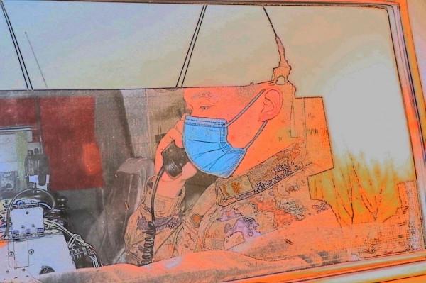 這是屬於空軍通訊兵的新年度開訓水彩照