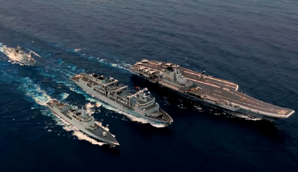 遼寧艦穿越宮古海峽演訓，對臺全面包圍，臺海之戰航母作用顯現