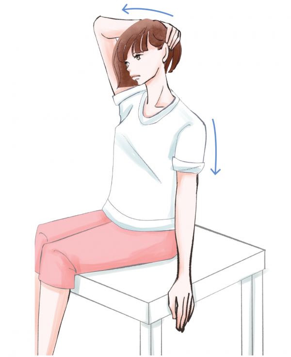 消除肩胛骨周圍的痠疼，自我養護方法