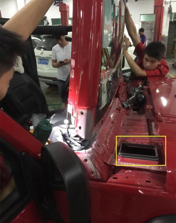 北京BJ40下雨天空調進氣口往車內灌水怎麼解決？