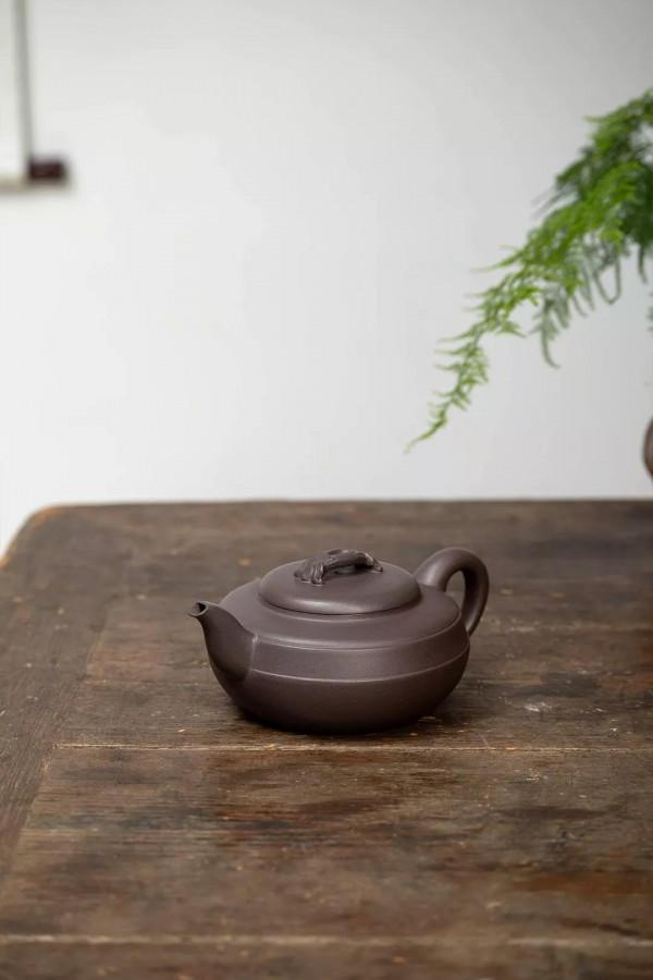 範微琴，全手工藏品 · 高溫清灰410cc漢君如意壺