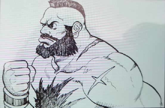 經典遊戲《街頭霸王2》最初的角色草稿，除了春麗就沒一個認識的