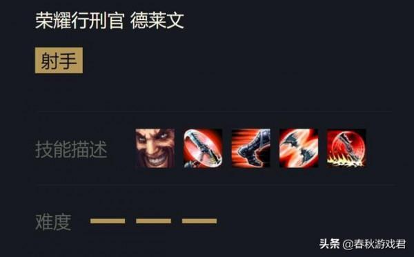 LOL官方評級ADC操作難度：薇恩僅2格，3名英雄滿格難度