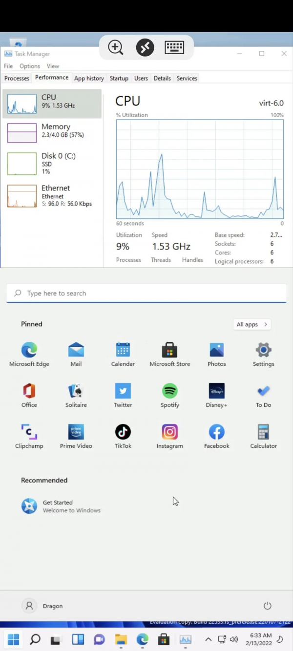 Android 13上可以執行Windows 11 且大部分功能可用