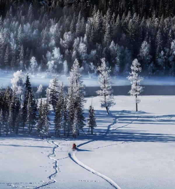 冬季，中國最後一片淨土喀納斯最安靜的季節，藏著中國最美的雪景
