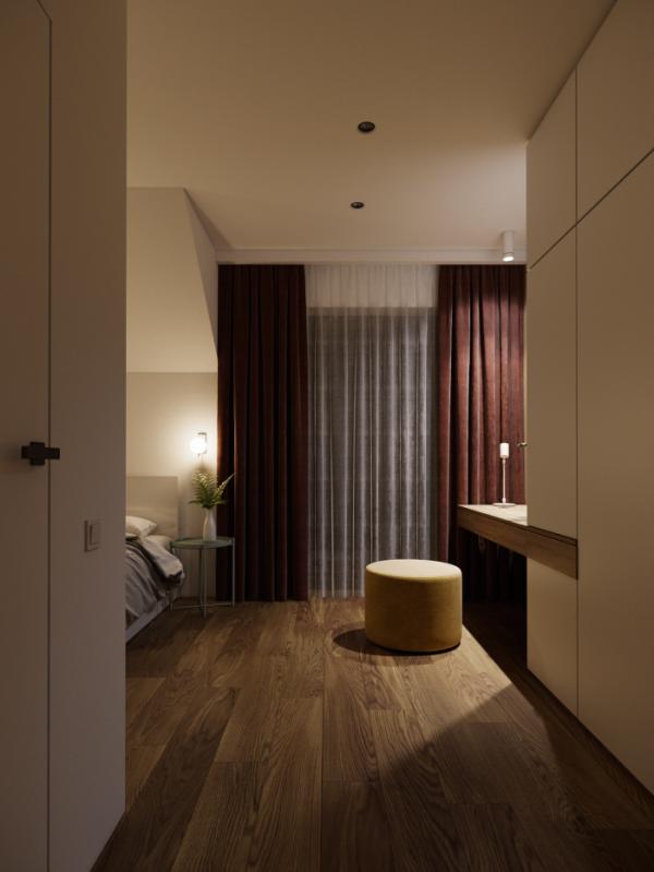 極簡主義，白色主調使得整體更加舒適、簡單、整潔