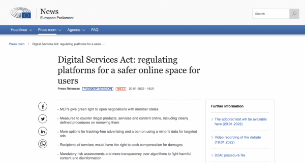 歐盟數字服務法擬設6%頂格罰款，或影響多個BAT出海產品