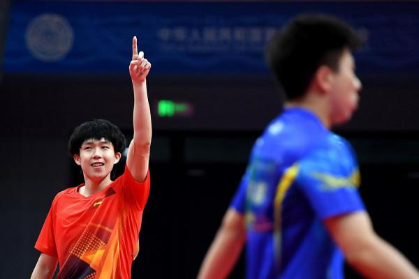 乒乓球——男子單打1/8決賽:王楚欽晉級八強 乒乓球——男子單打1/8決賽:王楚欽晉級八強