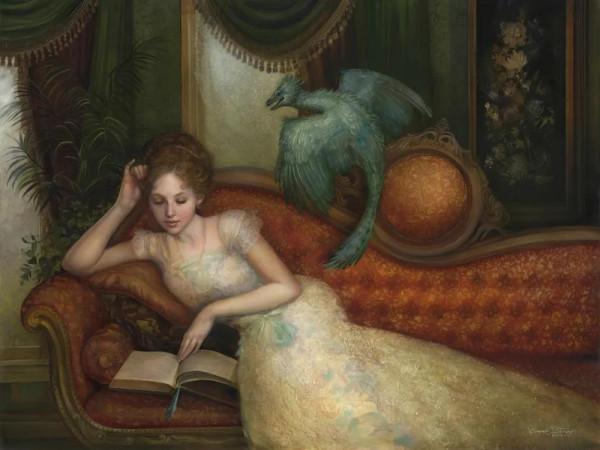 畫如其人，精緻美麗的畫，精緻美麗的女人