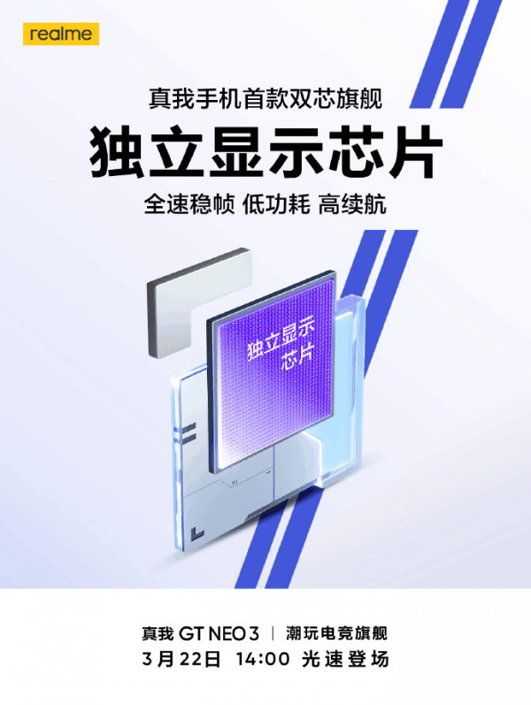 真我neo3手機曝光配置，會有一個獨顯晶片
