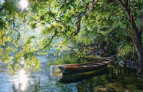 他投身於水彩繪畫40年，直到今天 依然創作熱情不止