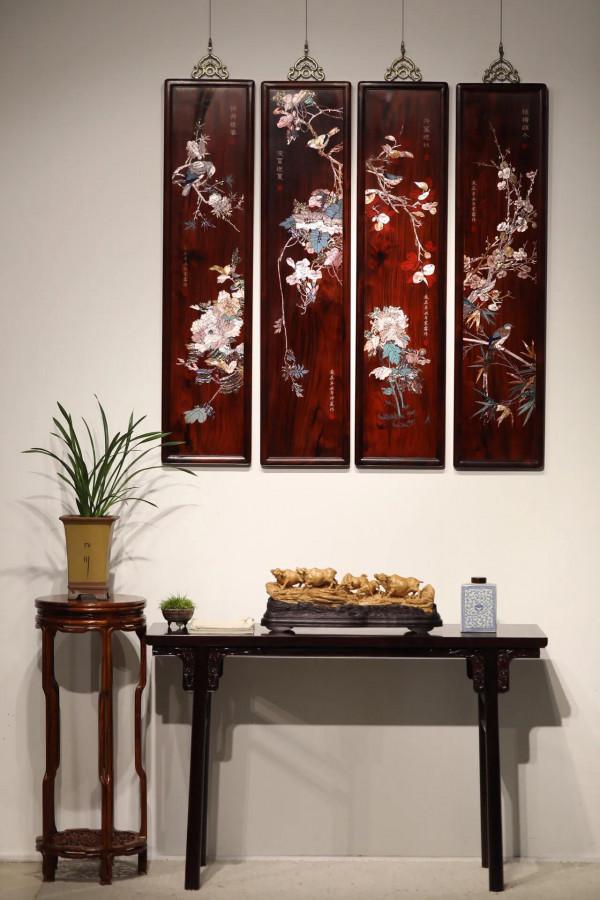 「春夏秋冬」四條屏