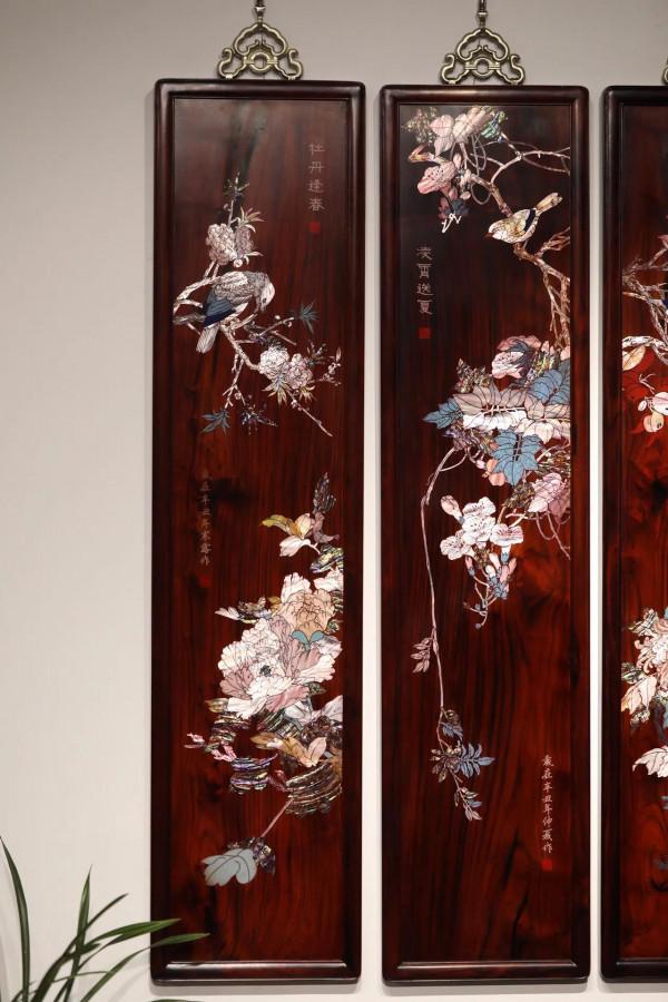 「春夏秋冬」四條屏