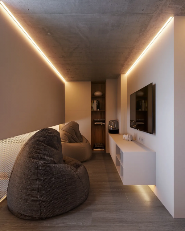 70㎡ 的 LOFT,裸裝的混凝土空間也可以很溫馨 70㎡ 的 LOFT,裸裝的混凝土空間也可以很溫馨