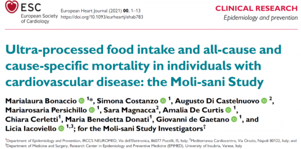 EHJ：超加工食品要命！萬人10年隨訪，超加工食品攝入過量與心血管病史者全因死亡風險升高38%有關丨臨床大發現