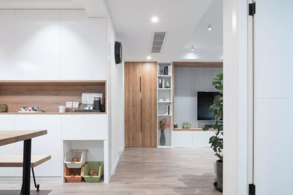 終於買房了！100㎡現代北歐風，家裡的櫃子太實用了