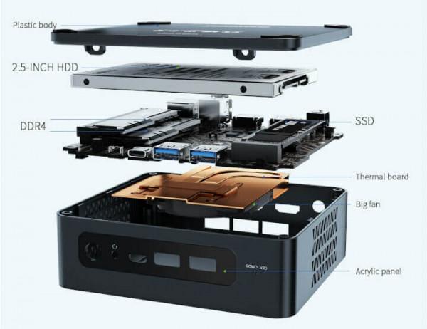 零刻U59賽揚N5095 Jasper Lake迷你PC,配備16GB RAM、512GB SSD 零刻U59賽揚N5095 Jasper Lake迷你PC,配備16GB RAM、512GB SSD