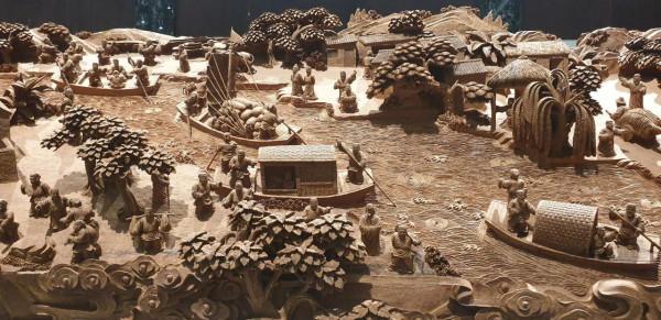 絕世木雕,清明山河圖 絕世木雕,清明山河圖