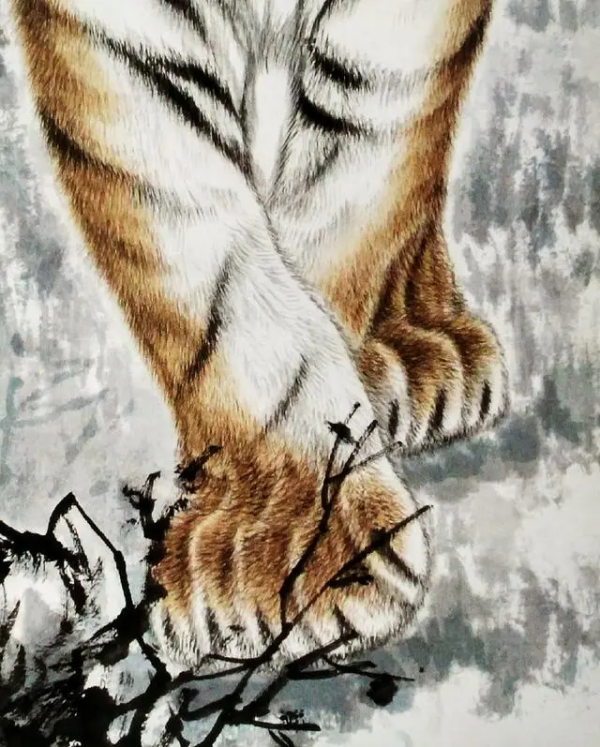 手把手教你畫出虎王圖，張大千立誓千金不畫與外人