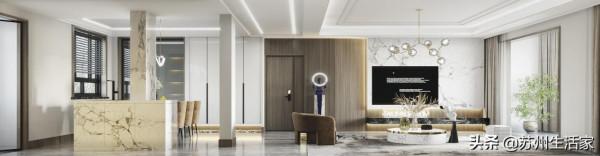 210㎡現代風格，素而不失層次感