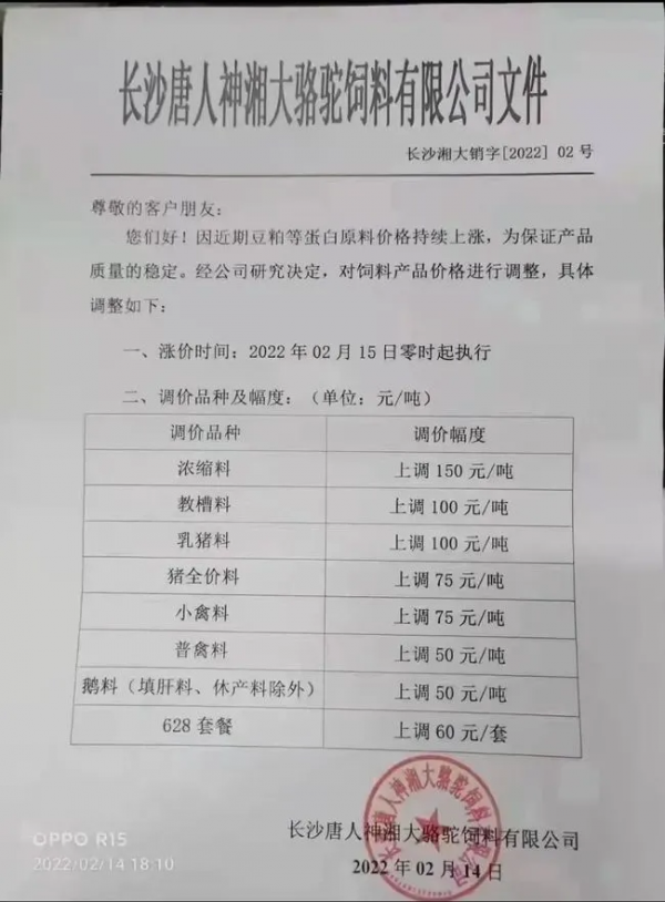 各養殖戶請注意！又一波飼料漲價潮來襲