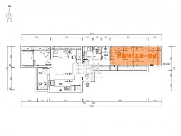 改小臥室做衣帽間和淋浴房？這個68㎡老房子咋想的
