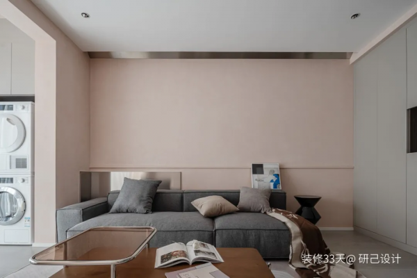 107平現代混搭灰粉色三室婚房 107平現代混搭灰粉色三室婚房