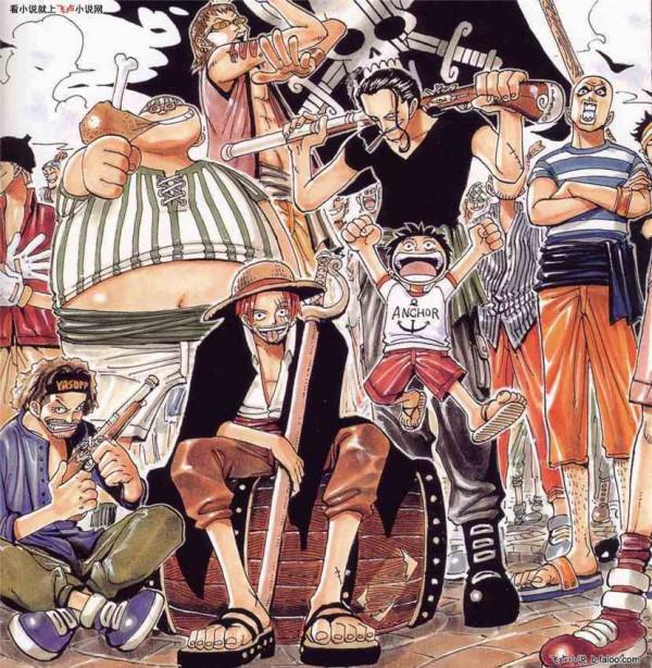 尾田公佈“紅髮海賊團”成員，萬人團隊實錘？十個王者一個廢柴