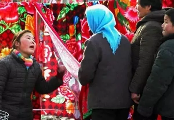 農村趕大集老照片