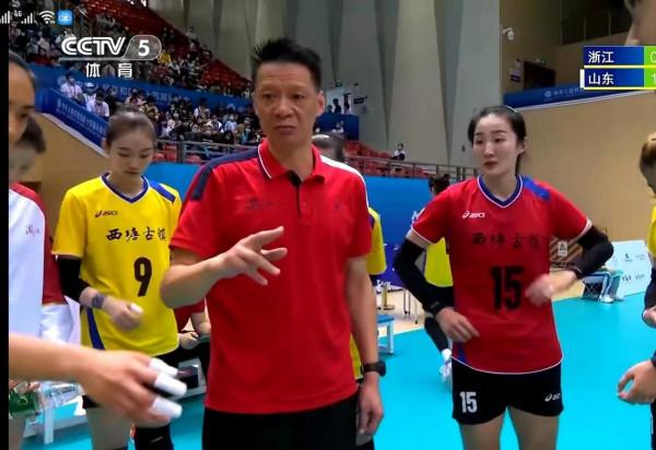 全運會女排（成人組）山東3-0戰勝浙江隊取得首勝