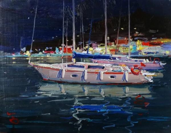 一棟不起眼的房子、一個簡單的露臺、一條普通的小路都畫得如此出彩