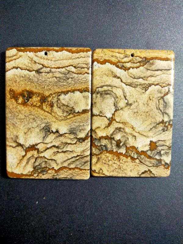 石畫《江山行旅圖》，藏石中外藝苑