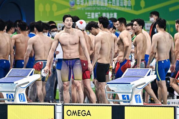 游泳——男子4X200米混合泳接力決賽賽況