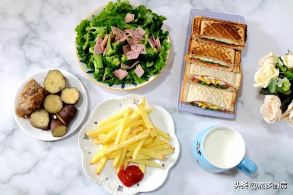 五款家常早餐搭配，好吃又好做，尤其是主食，全是孩子們愛吃的