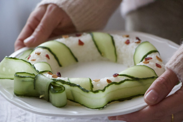 聖誕花環壽司#安佳佳倍容易聖誕季#