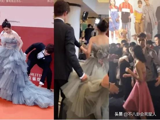 男星走紅毯高情商瞬間，有人提裙襬、披衣服，也有人摔倒都不扶