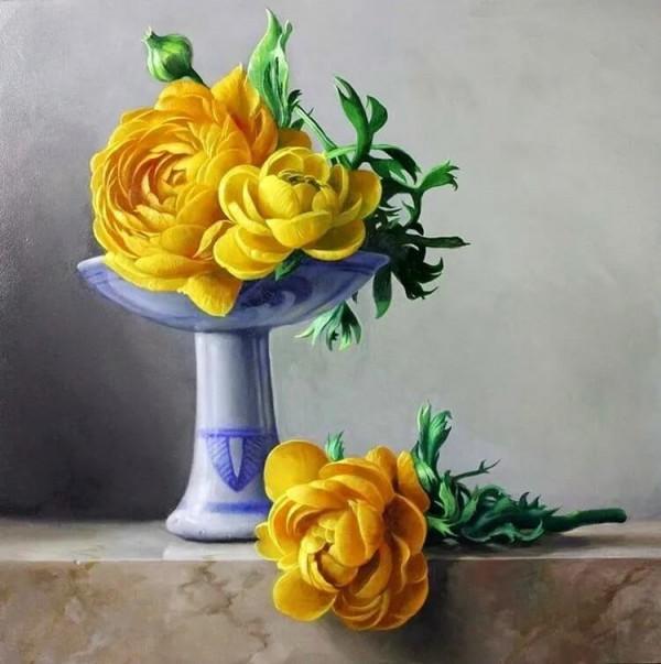 花卉不知道該怎麼畫？不妨先來看看名家作品