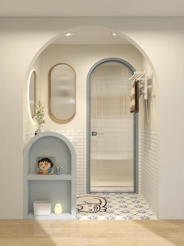 輕奢北歐風衛生間,佈局巧思,衛浴實用 輕奢北歐風衛生間,佈局巧思,衛浴實用