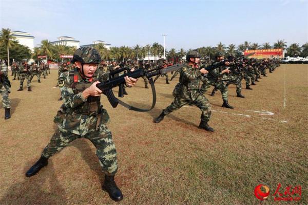 武警海南總隊新年度開訓動員 吹響實戰化練兵號角
